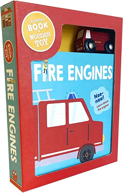 Fire Engines: Book & Wooden Toy Set
