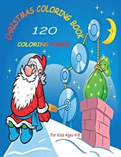 Christmas Coloring Book for Kids: 120 Coloring Pages For Kids Ages 4-8