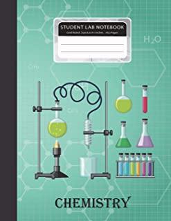 Student Lab Notebook: Chemistry Laboratory Grid Ruled Size 8.5x11 Inches 102 Pages 1/4 Inch Per Square Paper Graph Composition Books Special