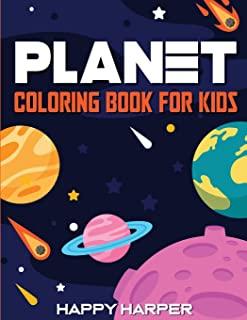 Planet Coloring Book For Kids: A Fun Outer Space Activity Book For Toddlers and Children Filled With Coloring Pages of All The Planets In Our Solar S