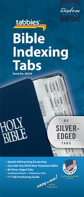 Bible Tab-Protestant-Slv & Blk: Classic Silver-Edged Bible Tabs