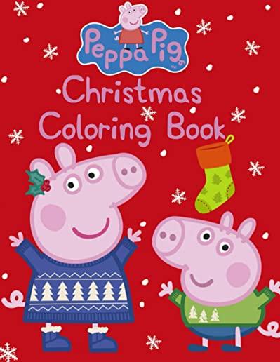 Peppa Pig Christmas Coloring Book: Peppa pig Christmas Jumbo Coloring Book For Kids And Adults, Amazing High Quality