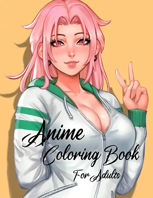 Anime coloring book for adults: Beautiful Coloring Designs Color