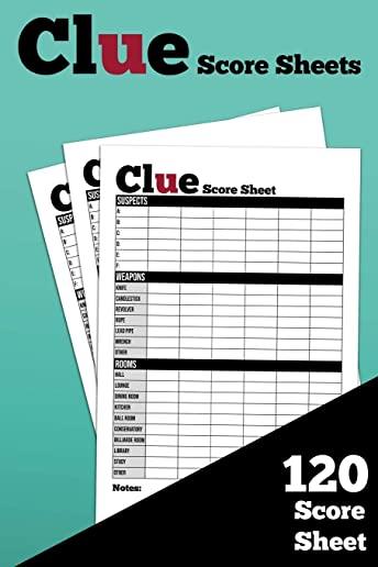 Clue Score Sheets: Size 6