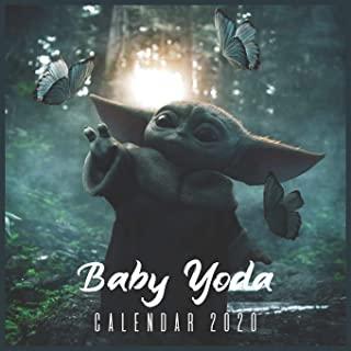 Baby Yoda 2020 calendar: 2020 Wall Calendar 12 Month Calendar